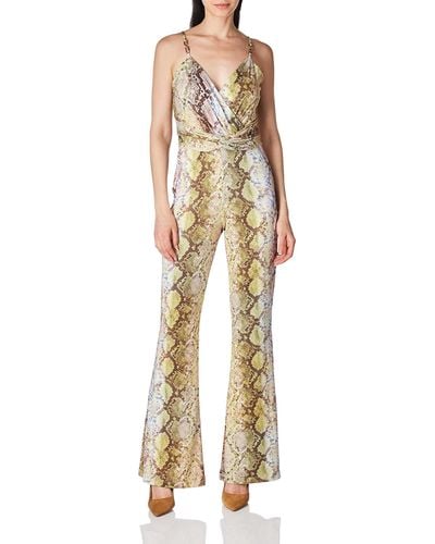 Guess S Carina Twist Jumpsuit - Natural