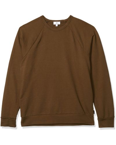 AG Jeans The Elba Crewneck Long Sleeve Sweatshirt - Brown