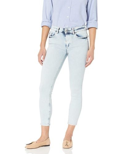 DL1961 Florence Cropped Mid Rise Instasculpt Skinny - Blue