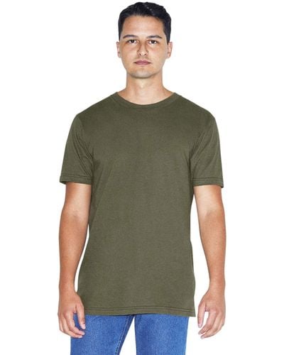 American Apparel Fine Jersey Crewneck Short Sleeve T-shirt - Green