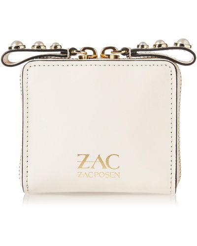 Zac Posen Eartha Zipped Small Wallet-pearl Lady - Natural