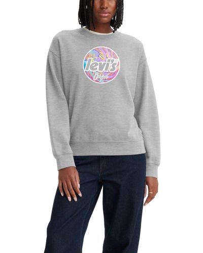 Levi's Graphic Standard Crewneck Sweatshirt - Gray