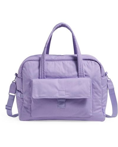 Vera Bradley Cotton Utility Travel Bag - Purple