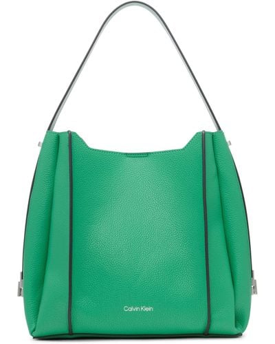 Calvin Klein Sahara Bucket Shoulder Bag - Green