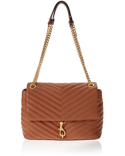 Rebecca Minkoff Edie Flap Shoulder Bag - Brown