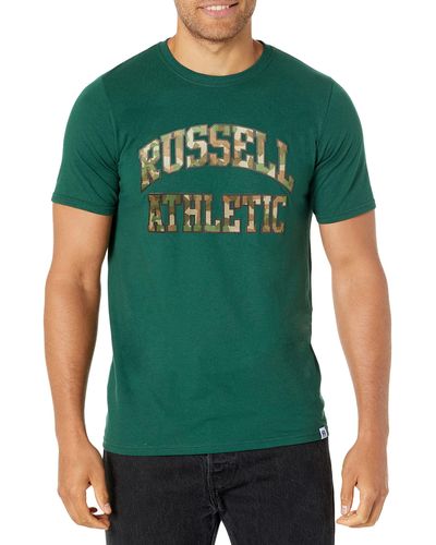 Russell Cotton Performance Short Sleeve T-shirt - Green
