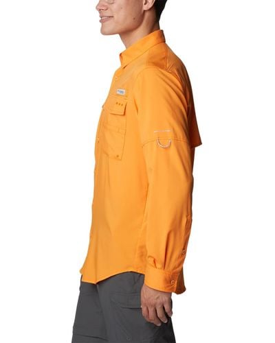 Columbia Blood And Guts Iv Woven Long Sleeve Hiking Shirt - Orange