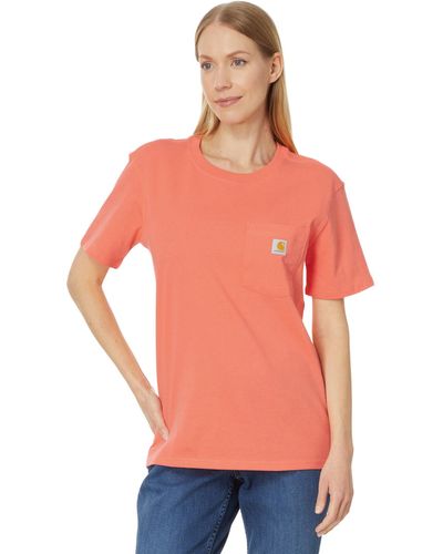 Carhartt Wk87 Workwear Pocket Short Sleeve T-shirt - Orange