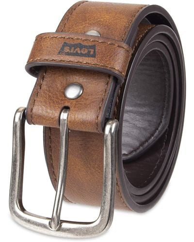 Levi's Casual Leather Belt - White