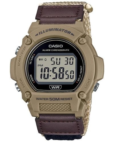 G-Shock Illuminator Alarm Chronograph Digital Watch W-219hb-5avcf - Gray