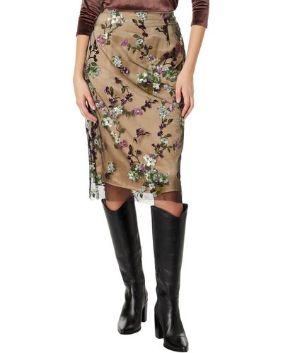Vince Begonia Sequin Skirt - Metallic