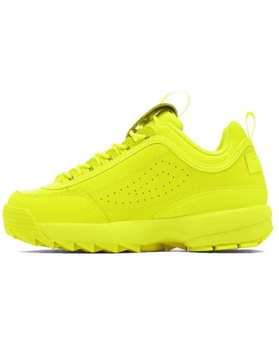 Fila Disruptor Ii Premium Comfortable Sneakers - Yellow