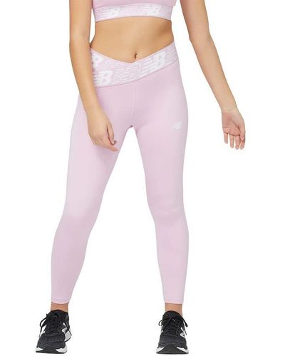 New Balance Relentless Crossover High Rise 7/8 Tight - Pink