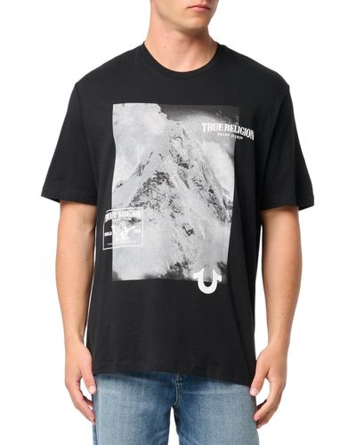 True Religion Relaxed Mnt Tee - Black