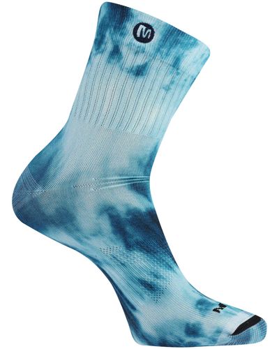 Merrell Trail Running Lightweight Socks- Anti-slip Heel And Breathable Mesh - Blue