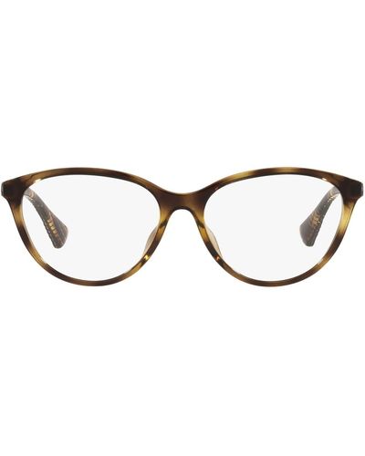 Ralph By Ralph Lauren Ra7140u Universal Fit Cat Eye Prescription Eyewear Frames - Black