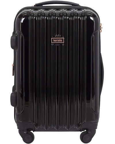 Kensie 20" "alma" Carry-on Tsa-lock Spinner Luggage - Black