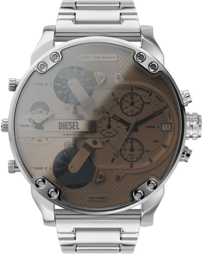 DIESEL Mr. Daddy 2.0 Stainless Steel Chronograph Watch - Gray