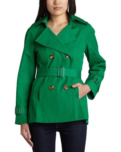 Michael Kors Michael Double Breasted Trench - Green