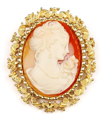 Ben-Amun Cameo Collection Brooches Fashion Jewelry For - Metallic