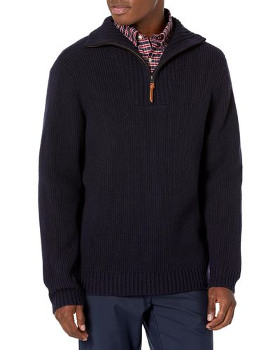 Pendleton Merino 1/4 Zip Sweater - Blue