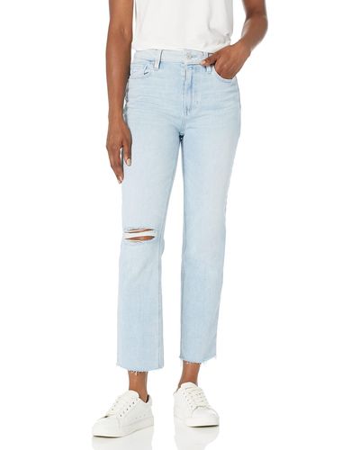 PAIGE Women's Stella Straight Ultra high Rise Straigh tleg 29, Soleil  Destructed, 24 at  Women's Jeans store