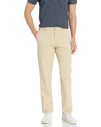 Izod Saltwater Stretch Flat Front Straight Fit Chino - Blue