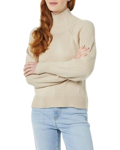 Amazon Essentials Ultra-soft Oversized Cropped Cocoon Jumper - Natural