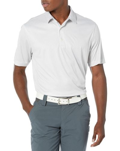 Greg Norman Collection Ml75 Microlux Whale Tail Print Polo - White