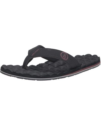 Volcom Recliner Sandal Flip Flop - Black