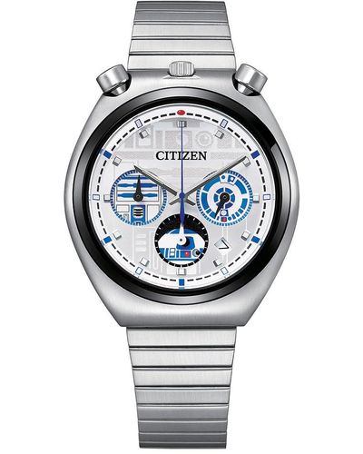 Citizen Vintage Design Star Wars R2-d2 Stainless Quartz Watch - Metallic