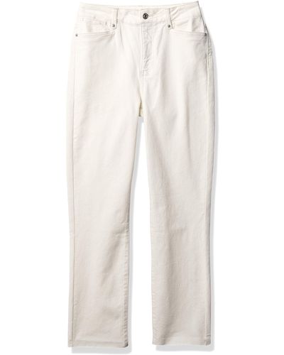 PAIGE Cindy High Rise Straight Leg Ankle Jean - White