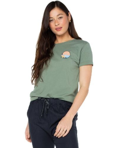 Roxy Boyfriend Crew T-shirt - Green