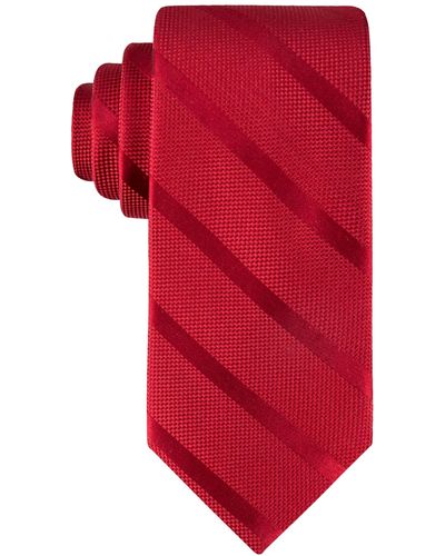 Tommy Hilfiger Classic Solid Textured Stripe Tie Necktie