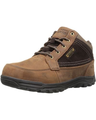 Rockport Work Trail Technique Mid Rk6671 Industrial And Construction Shoe - Brown