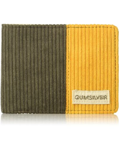 Quiksilver Cord Bender Bi-fold Wallet Major Brown 233 One Size - Yellow