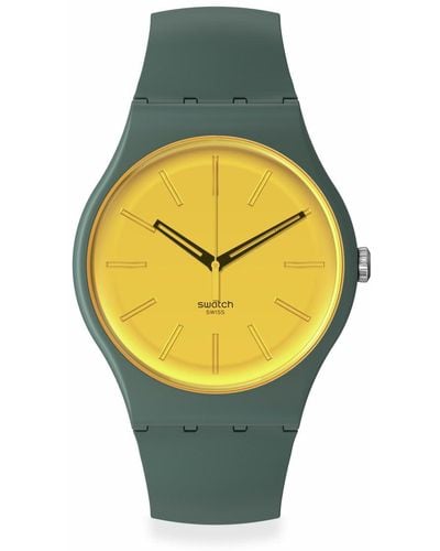 Swatch Lässige Uhr SO29G103 - Gelb