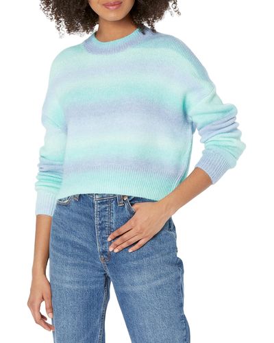 BB Dakota Womens Pastel It Over Sweater - Blue