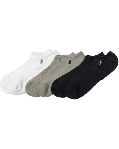 Polo Ralph Lauren Tech Athletic Low Cut Sock 3 Pair Pack - Black