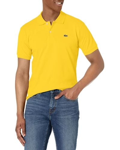 Lacoste L1212 Classic Short Sleeve Pique Polo Shirt - Blue