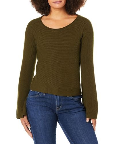 Ramy Brook Audrina Dramatic Sleeve Sweater - Green