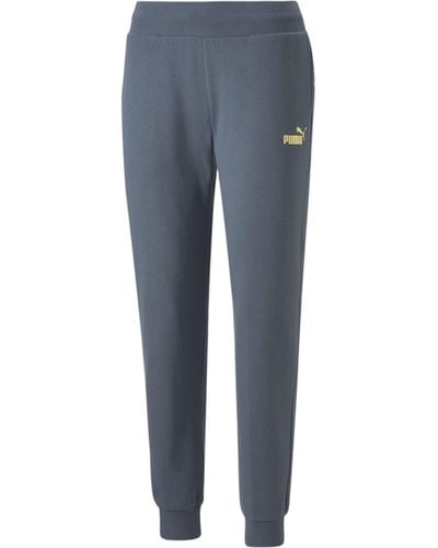 PUMA Essentials+ Metallic Fleece Pants Sweatpants - Blue