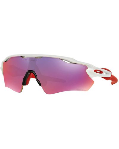 Oakley Mirrored Rectangular Sunglasses - Pink