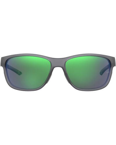 Under Armour Adult Ua Undeniable Oval Sunglasses - Green