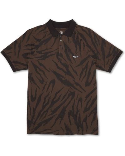 Volcom Regular Ralphie Short Sleeve Polo Shirt - Brown