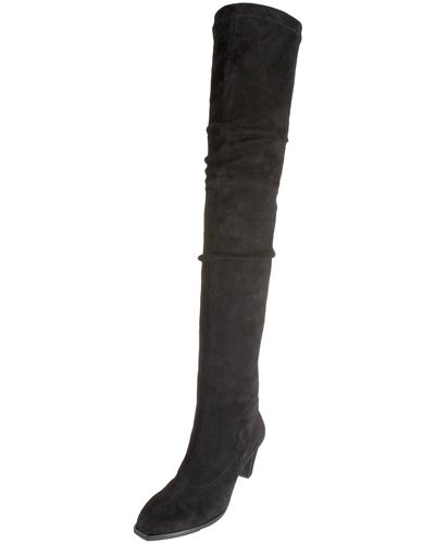 Robert Clergerie Roy Boot,black Stretch Suede,9 M Us