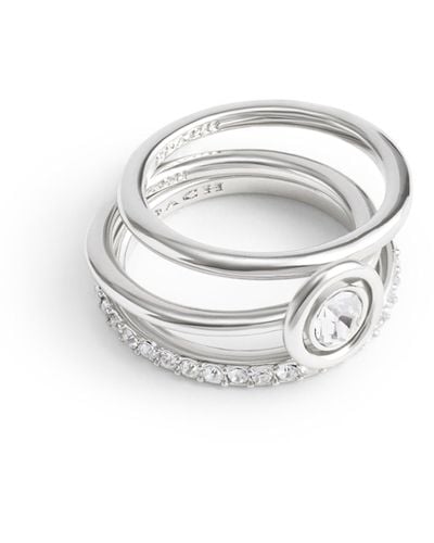 COACH Halo Stackable Ring Set - White