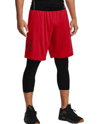 Under Armour Tech Graphic Shorts - Red