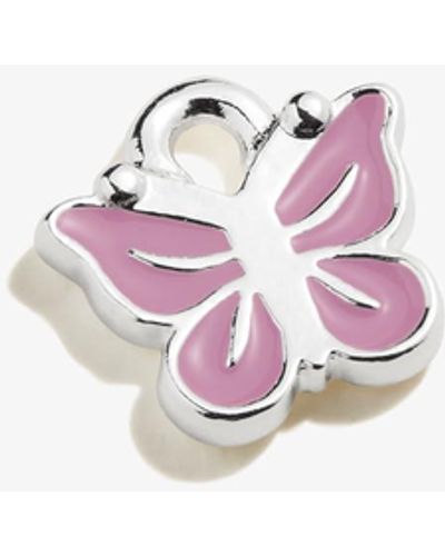 ALEX AND ANI Aa604022chss,color Infusion Butterfly Charm,shiny Silver,purple,charm - Pink