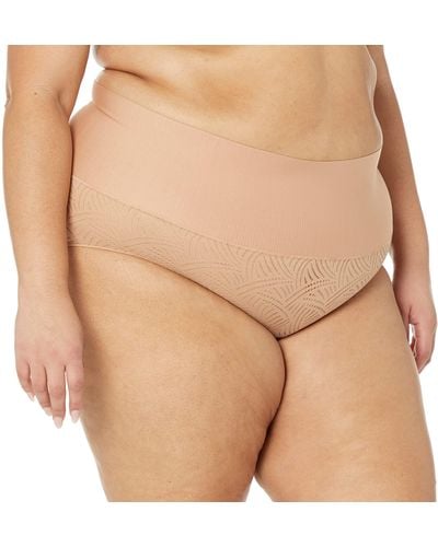 Maidenform Tame Your Tummy Shaping Lace Cool Comfort Dm0051 Slip - Braun
